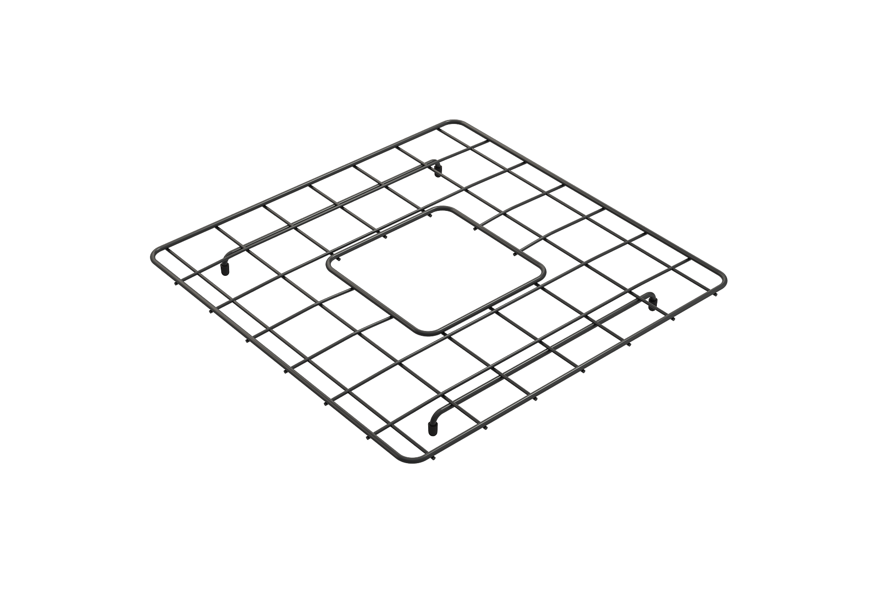 Stainless Steel Sink Rack in Matte Black finish for 36 in. 1348 Farmhouse Apron Front Fireclay Double Bowl Kitchen Sinks New Design